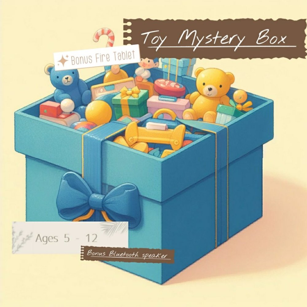 Fire tablet with 20 or more toys.